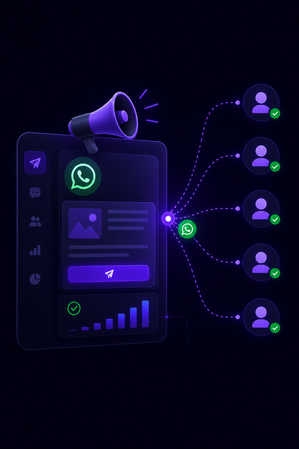 WhatsApp bulk messaging campaign broadcast dashboard